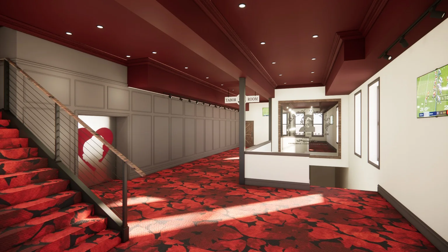 Baby Doe's interior project area