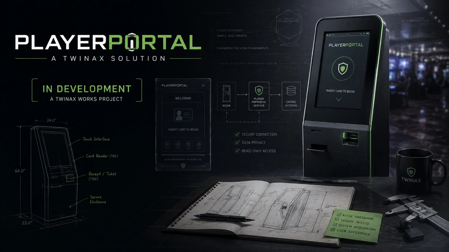 PlayerPortal kiosk concept artwork